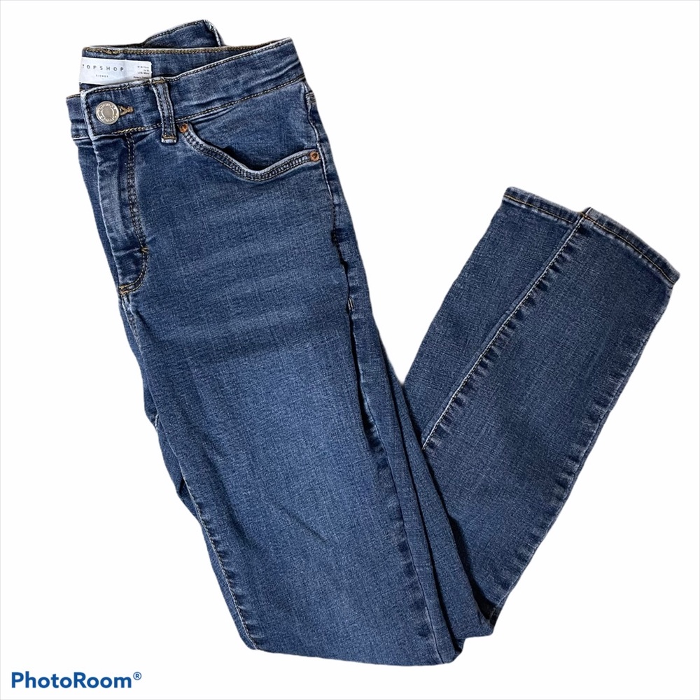 TopShop Blue Skinny Jeans Size 28